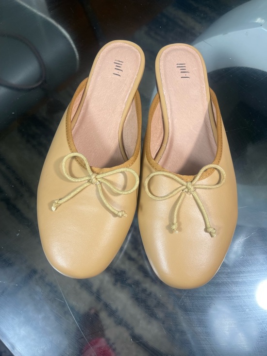 J. Jill Shoes - J.jill Women's Tan Slip-On Bow Amanda Ballet Flats size 9